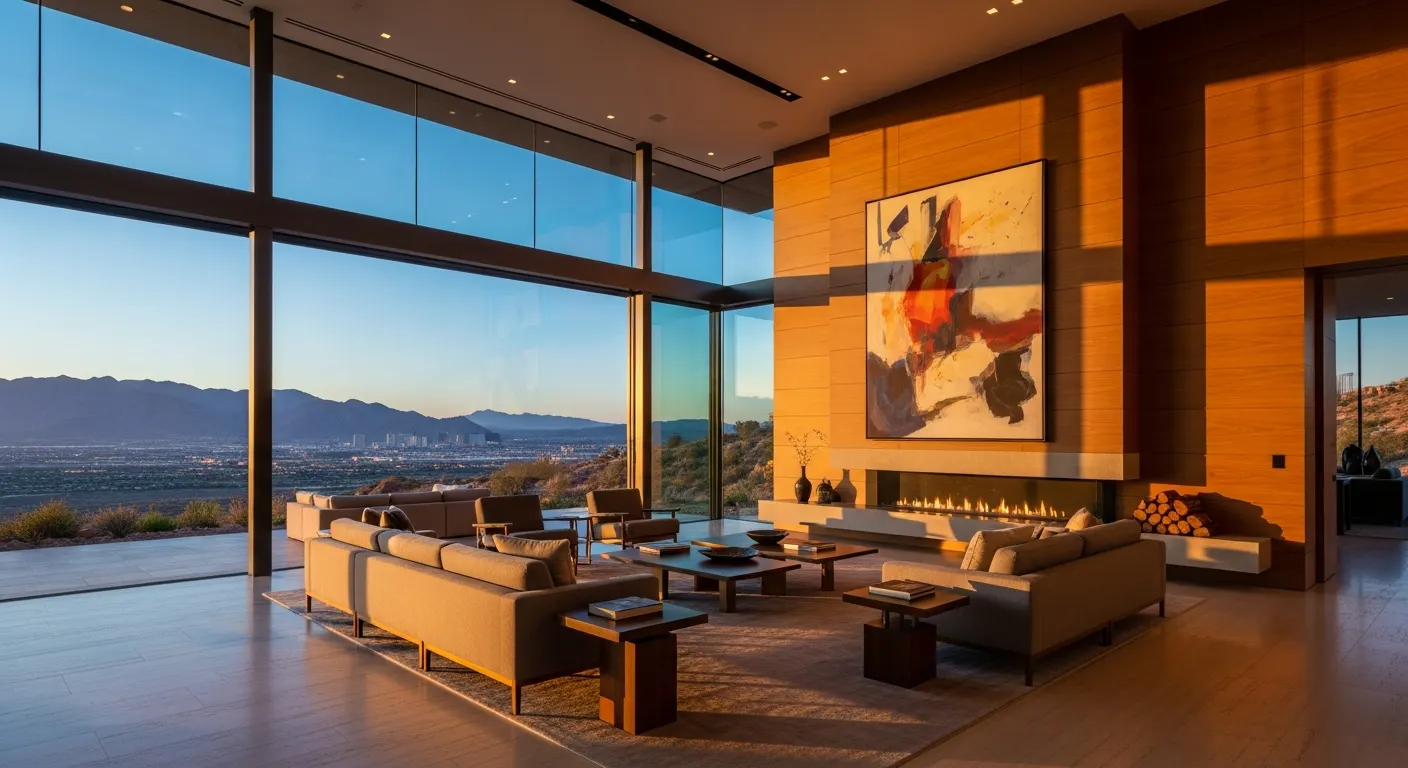 Luxury Las Vegas living room interior